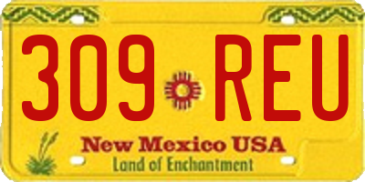 NM license plate 309REU