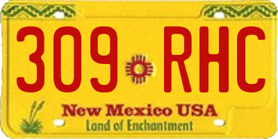 NM license plate 309RHC