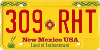 NM license plate 309RHT