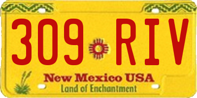 NM license plate 309RIV