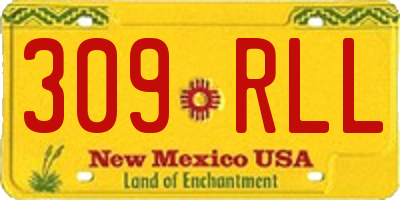 NM license plate 309RLL