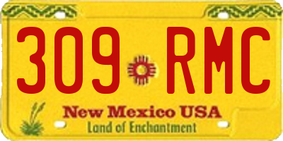 NM license plate 309RMC