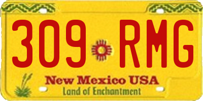 NM license plate 309RMG