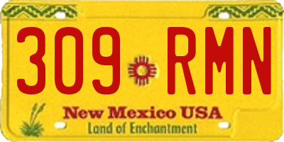 NM license plate 309RMN