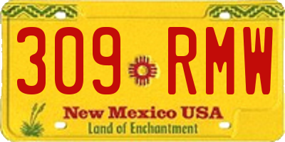 NM license plate 309RMW
