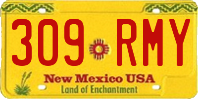 NM license plate 309RMY