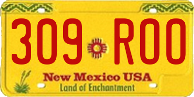 NM license plate 309ROO
