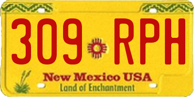 NM license plate 309RPH