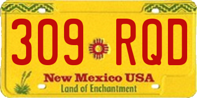 NM license plate 309RQD