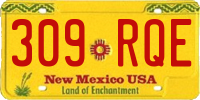 NM license plate 309RQE
