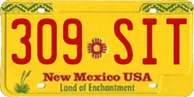 NM license plate 309SIT