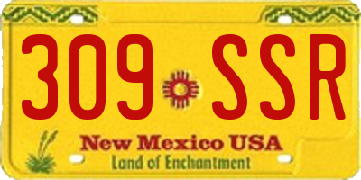 NM license plate 309SSR
