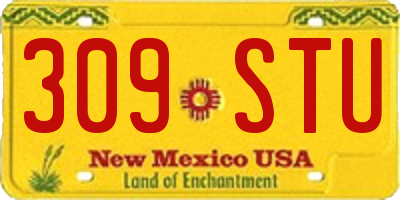 NM license plate 309STU