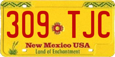 NM license plate 309TJC