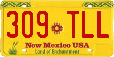 NM license plate 309TLL