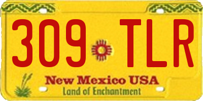 NM license plate 309TLR