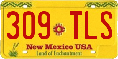 NM license plate 309TLS