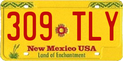 NM license plate 309TLY