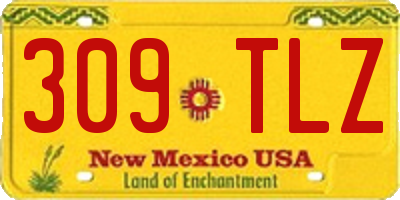 NM license plate 309TLZ