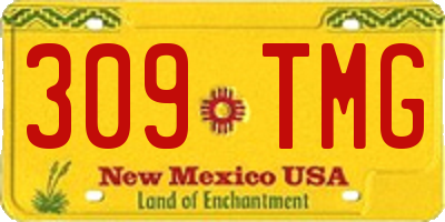 NM license plate 309TMG