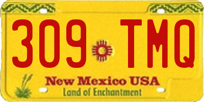 NM license plate 309TMQ