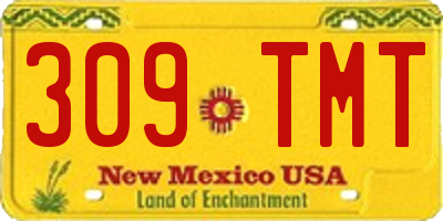 NM license plate 309TMT