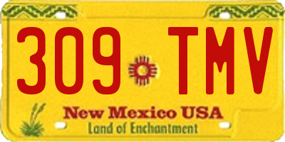 NM license plate 309TMV