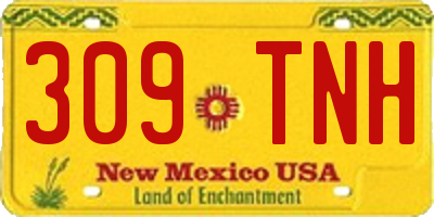 NM license plate 309TNH
