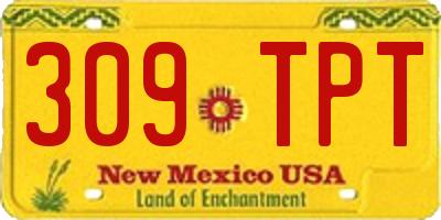 NM license plate 309TPT