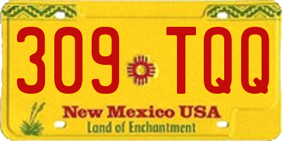 NM license plate 309TQQ