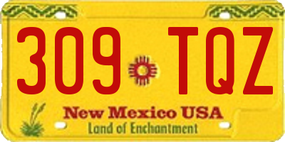 NM license plate 309TQZ