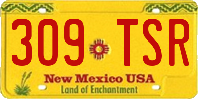 NM license plate 309TSR