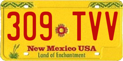 NM license plate 309TVV