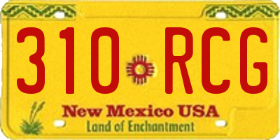 NM license plate 310RCG