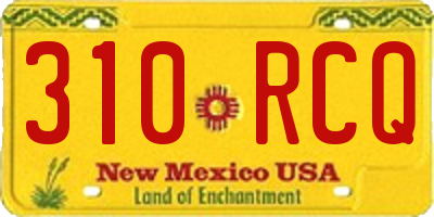 NM license plate 310RCQ