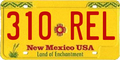 NM license plate 310REL