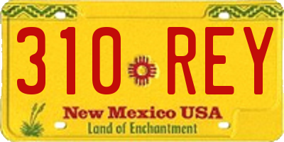 NM license plate 310REY