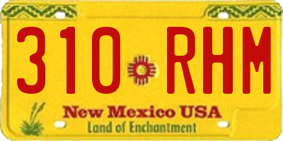 NM license plate 310RHM