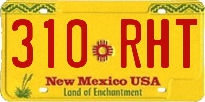 NM license plate 310RHT