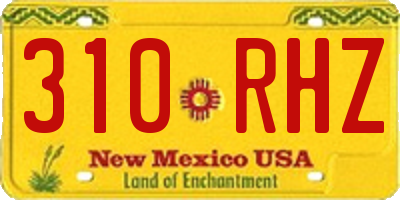 NM license plate 310RHZ
