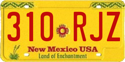 NM license plate 310RJZ