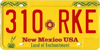 NM license plate 310RKE