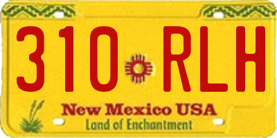 NM license plate 310RLH