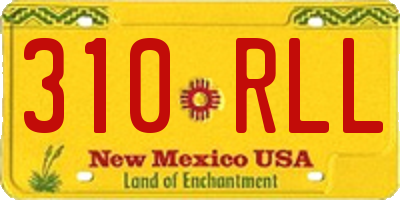 NM license plate 310RLL