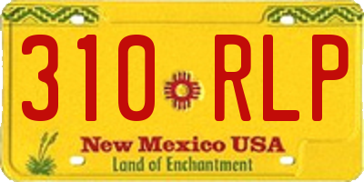 NM license plate 310RLP