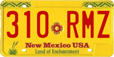 NM license plate 310RMZ