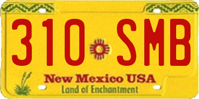 NM license plate 310SMB