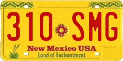 NM license plate 310SMG