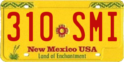 NM license plate 310SMI