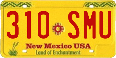 NM license plate 310SMU